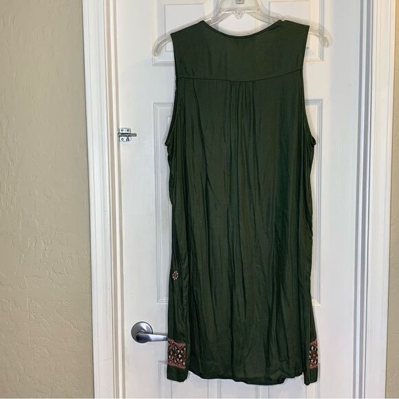 Fourteenth Place Sleeveless Tank Dress Olive Color Size XXXL - Picture 6 of 8